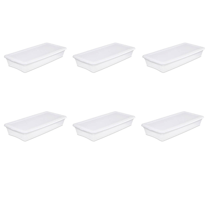41 Quart Storage Box- White Case of 6