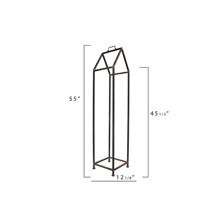 3R Studios House Shaped Metal Log Holder