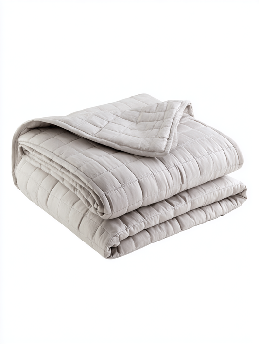 Globne Cooling Weighted Blanket with Premium Glass Beads - 1.5kg Soft Cotton Throw