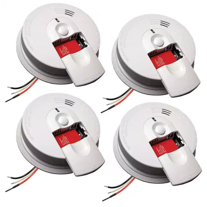 Firex 4 Pack Hardwired Smoke Detector with Ionization Sensor