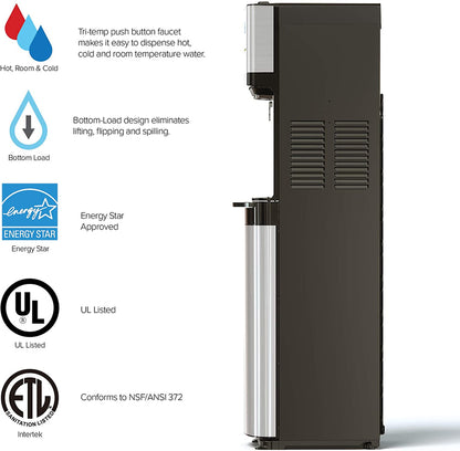 Brio Self Cleaning Bottom Loading Water Cooler Water Dispenser 3 Temperature Settings