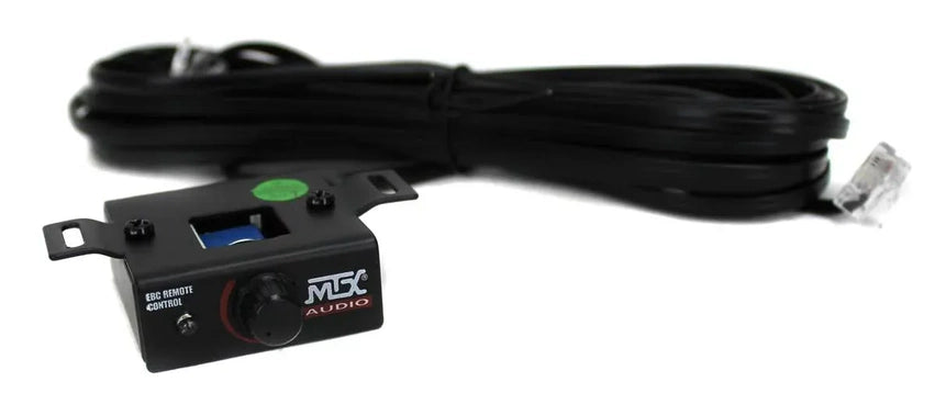 MTX 12" Dual Loaded Car Subwoofer w/Sub Box, Amplifier, & QPower Wiring Kit