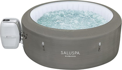 Inflatable Hot Tub Spa (71" x 26") | Portable Hot Tub with 2 Covers (1 Energy-Efficient Thermal Cover and 1 Standard Cover) | Fits Up to 2-4 Persons | Black