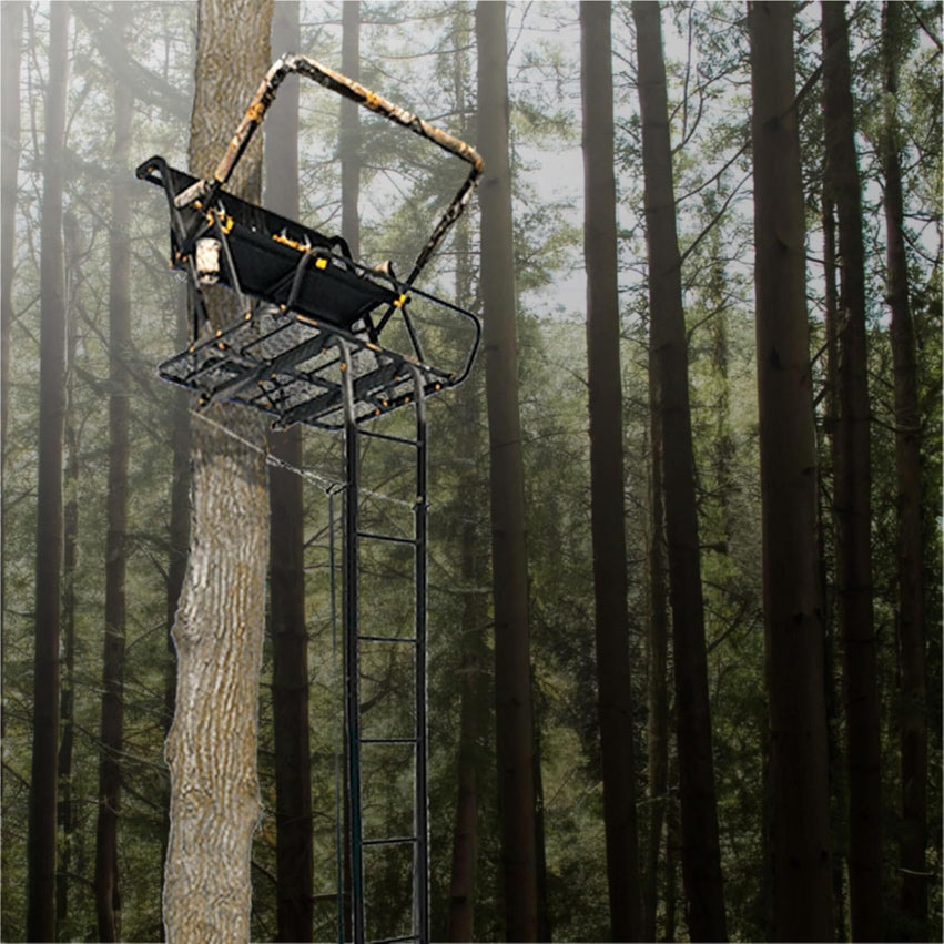 MUDDY Nexus XTL Ladder Tree Stand, 20ft, 500lb Capacity, 2-Person