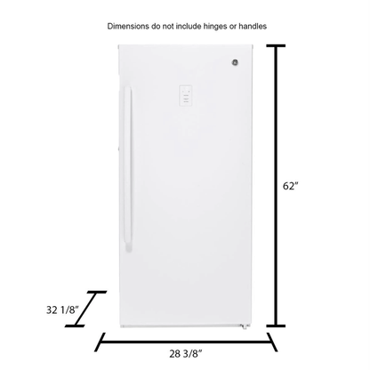 14.1 Cu. ft. White Frost-free Upright Freezer