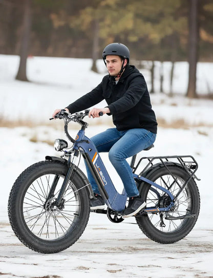 Thunder Electric Bike 1500W 30+MPH 80Miles Range Fat Tire Hydraulic Disc Brakes