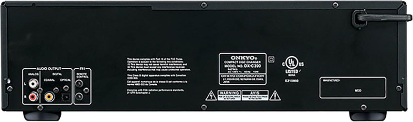 Onkyo DXC390 6 Disc CD Changer,Black