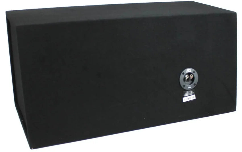 MTX 12" Dual Loaded Car Subwoofer w/Sub Box, Amplifier, & QPower Wiring Kit