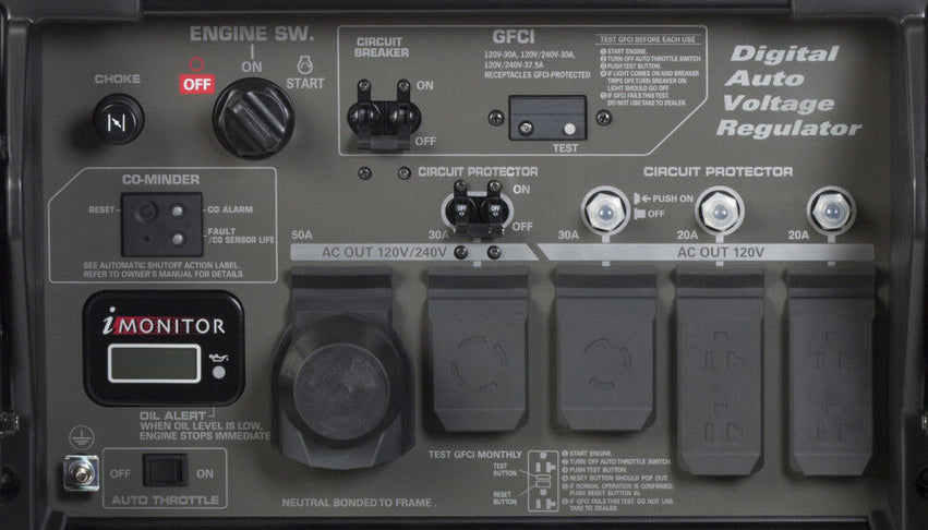 Honda EB10000 10000Watt Industrial Generator with CO-MINDER Sensor EB10000G from Honda
