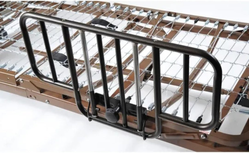 Fully Electric Hospital Bed Set, Foam Mattress, Half Rails