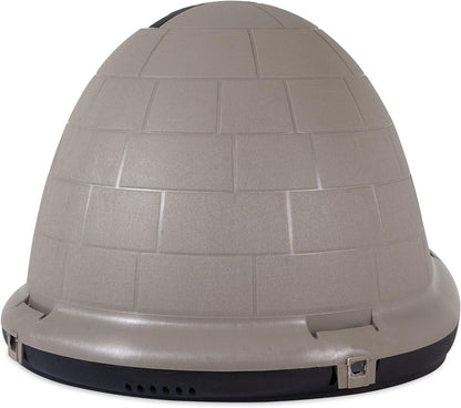 Petmate Indigo Dog House (Igloo Dog House, Made in USA with 90% Recycled Materials, All-Weather Protection Pet Shelter) for XL Dogs -90 to 125 pounds, Made in USA